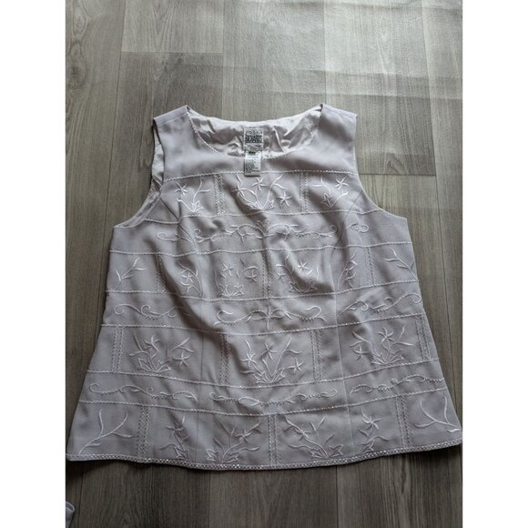 R&M Richards Womens 3-Piece Embroidered Pant Set With Jacket Size 16 - Picture 8 of 11